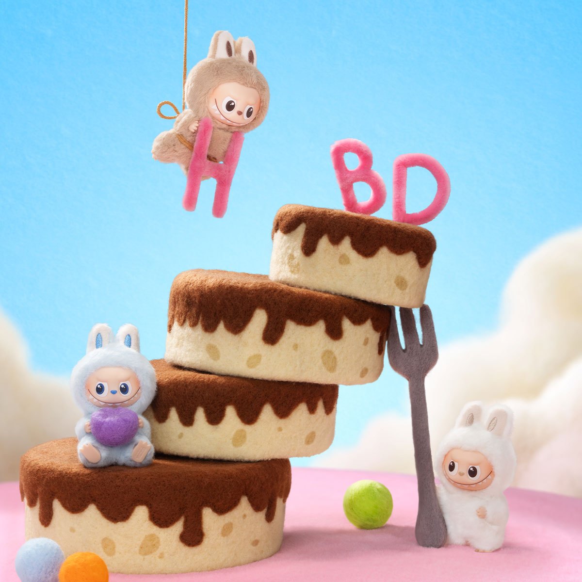 THE MONSTERS Love Series – (A–M, Single Box) Labubu Vinyl Plush Pendant Blind Box