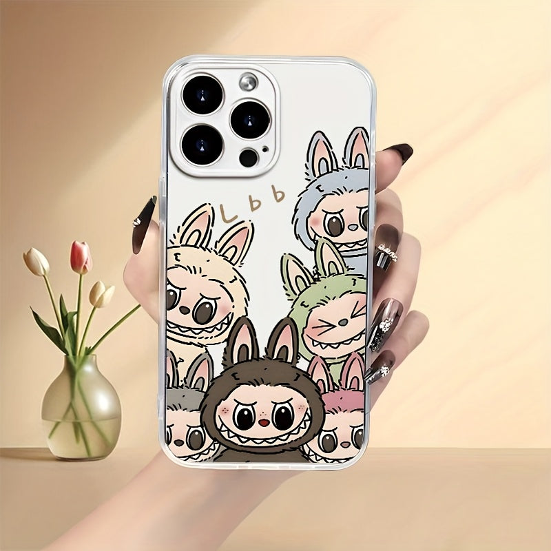 Protect Your Phone Soft Phone Case with Labubu Pattern UV Printing Matte Phone Cover 360 Degree Full Protection for iPhone 11 12 13 14 15 16 Pro Max XR X/ XS 7 8 Plus SE Mini for Smartphone Best Gift