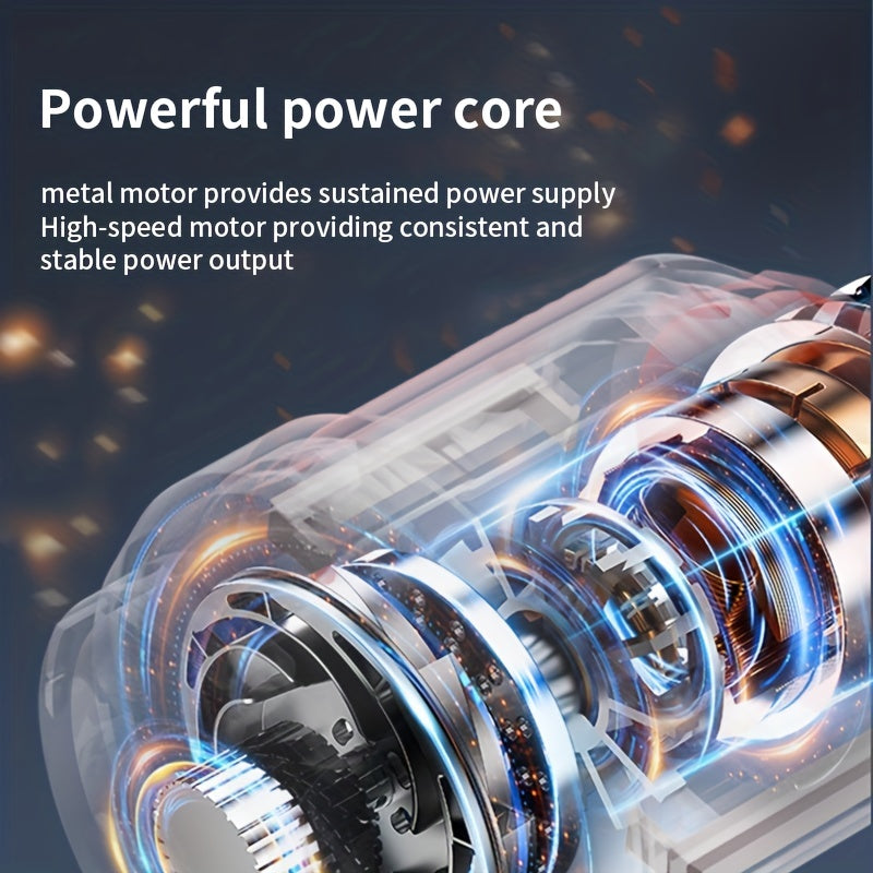 OUDEMU Car Vacuum Cleaner - Powerful 3KPa suction, Corded (3m), Compact Handheld car vacuum with One-Touch Emptying, for Cars, Trucks, Home - Lightweight Portable design, Compatible with 12V Car Plug Plug, Mini Vacuum Cleaner