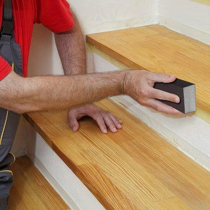 [9pcs Emery Magic Wipe] 1/3/6/9pcs Emery Magic Wipe Pot Bottom Cleaning Descaling Sponge | Iron Rust Removal Sponge, Dishwashing Sponge Block, Scouring Pads, Power Decontamination, Cleaning Supplies, Cleaning Tool, Back To Sc