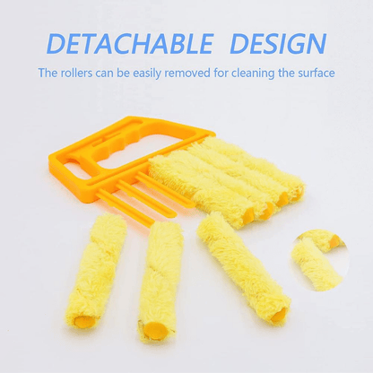 [Washable Window Brush] 1pc Washable Window Cleaning Brushes | Microfibers For Effortless Dust Collection And Blinds Cleaning