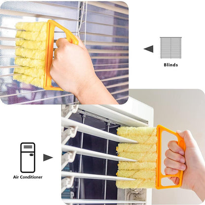 [Washable Window Brush] 1pc Washable Window Cleaning Brushes | Microfibers For Effortless Dust Collection And Blinds Cleaning