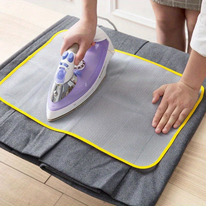 [Durable Ironing Mesh Pad] Durable Ironing Mesh Pad - Protective Insulation Pad for Safe Ironing, Prevents Scorching Issues, Easy to Clean, Fits Most Standard Irons, Household Essentials for Delicate Fabrics, Delicate Fabric