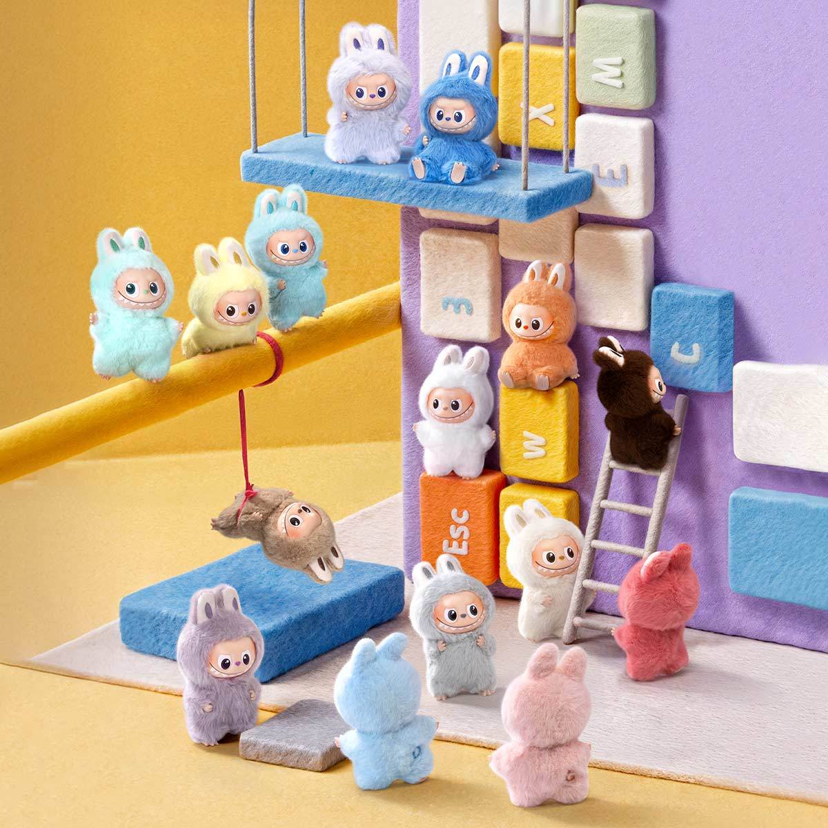 THE MONSTERS Love Series – (A–M, Single Box) Labubu Vinyl Plush Pendant Blind Box