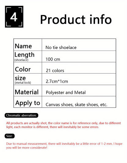 1Pair Women'S Polyester Laces Sneaker Accessories, White No Laces with Buckles