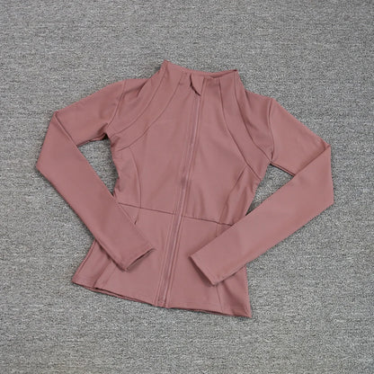 Sports Coat Women's Shirt Yoga Slim Long Sleeve Fast Running Thin Pilates Fitness Suit Top Clothing