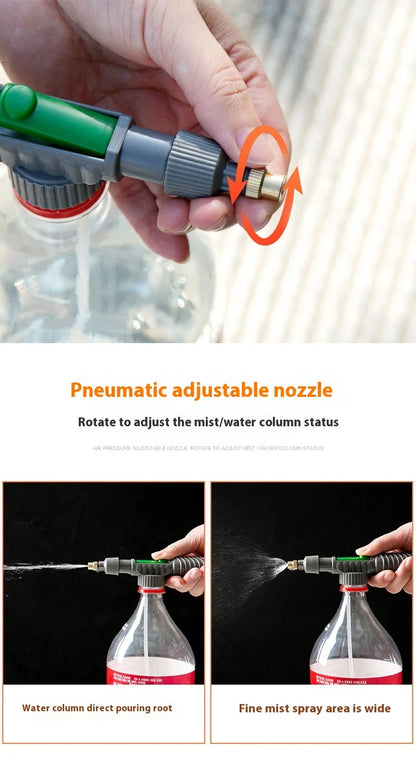 Watering Irrigation High Sprayer Water Pressure Flower Garden Gun Sprayer Head Juice Bottles Interface Plastic Trolley Spray