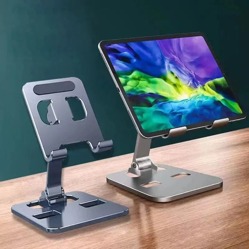 Universal Aluminum Alloy Portable Tablet Holder Mount For iPad Adjustable Flexible Folding Lazy Desktop Live Mobile Phone Stand