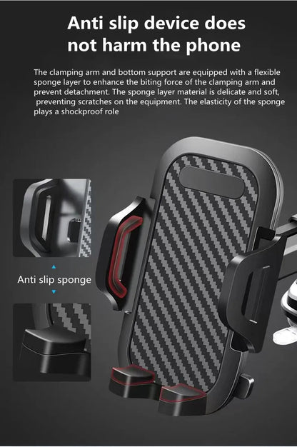 2025 NEW Universal Sucker Car Phone Holder 360° Windshield Car Dashboard Mobile Cell Support Bracket for Smartphones