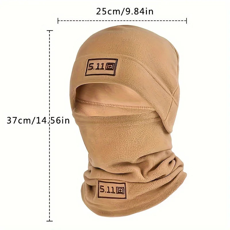 Winter Warm Outdoor Fleece Hat Scarf Thickened Autumn and Winter Men and Women Coldproof Warm Mountaineering Riding Mask Set