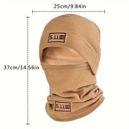 Winter Warm Outdoor Fleece Hat Scarf Thickened Autumn and Winter Men and Women Coldproof Warm Mountaineering Riding Mask Set