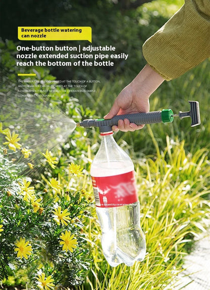 Watering Irrigation High Sprayer Water Pressure Flower Garden Gun Sprayer Head Juice Bottles Interface Plastic Trolley Spray