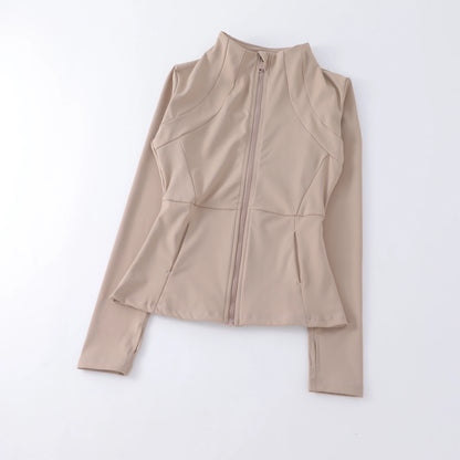 Sports Coat Women's Shirt Yoga Slim Long Sleeve Fast Running Thin Pilates Fitness Suit Top Clothing