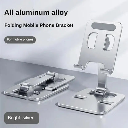 Universal Aluminum Alloy Portable Tablet Holder Mount For iPad Adjustable Flexible Folding Lazy Desktop Live Mobile Phone Stand