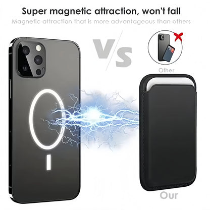 Leather Wallet Case Holder For iPhone 16 Pro Max Magsafe Magnetic Wallet Leather Compatible For iPhone 15 14 13 12  Accessories