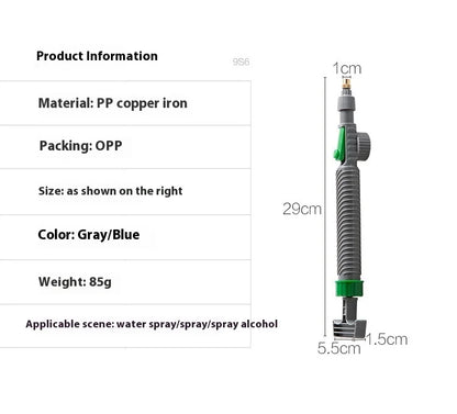 Watering Irrigation High Sprayer Water Pressure Flower Garden Gun Sprayer Head Juice Bottles Interface Plastic Trolley Spray