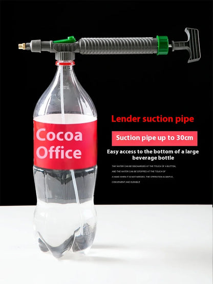 Watering Irrigation High Sprayer Water Pressure Flower Garden Gun Sprayer Head Juice Bottles Interface Plastic Trolley Spray