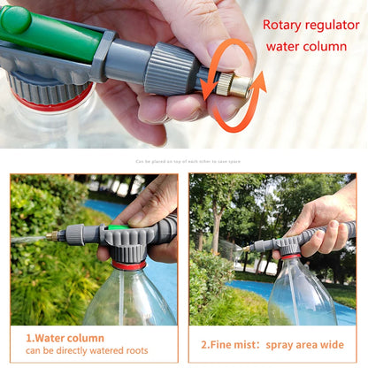 Watering Irrigation High Sprayer Water Pressure Flower Garden Gun Sprayer Head Juice Bottles Interface Plastic Trolley Spray