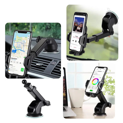 2025 NEW Universal Sucker Car Phone Holder 360° Windshield Car Dashboard Mobile Cell Support Bracket for Smartphones