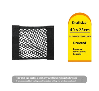 Luggage Storages Car Trunk Storage Bag Double Stretch Velcro Car Storage Net Bag Mesh Storages Net Bag Car Net