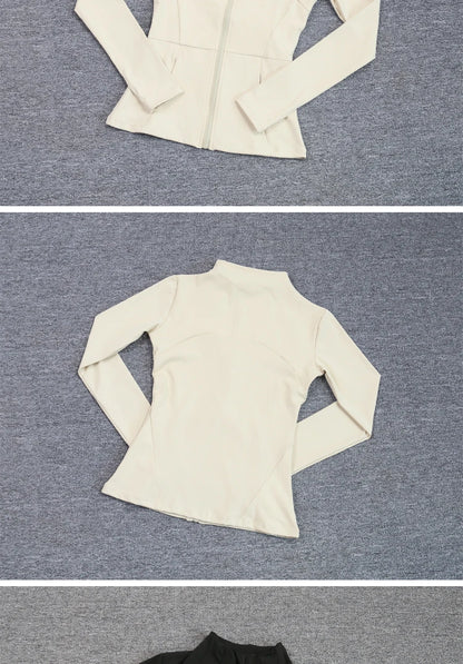 Sports Coat Women's Shirt Yoga Slim Long Sleeve Fast Running Thin Pilates Fitness Suit Top Clothing
