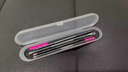 [Blackhead Remover] 4pcs/set Blackhead Needle | Black Spot Pimple Blemish Remover Light Beige Care Women Beauty Pore Cleanser Needle Hook