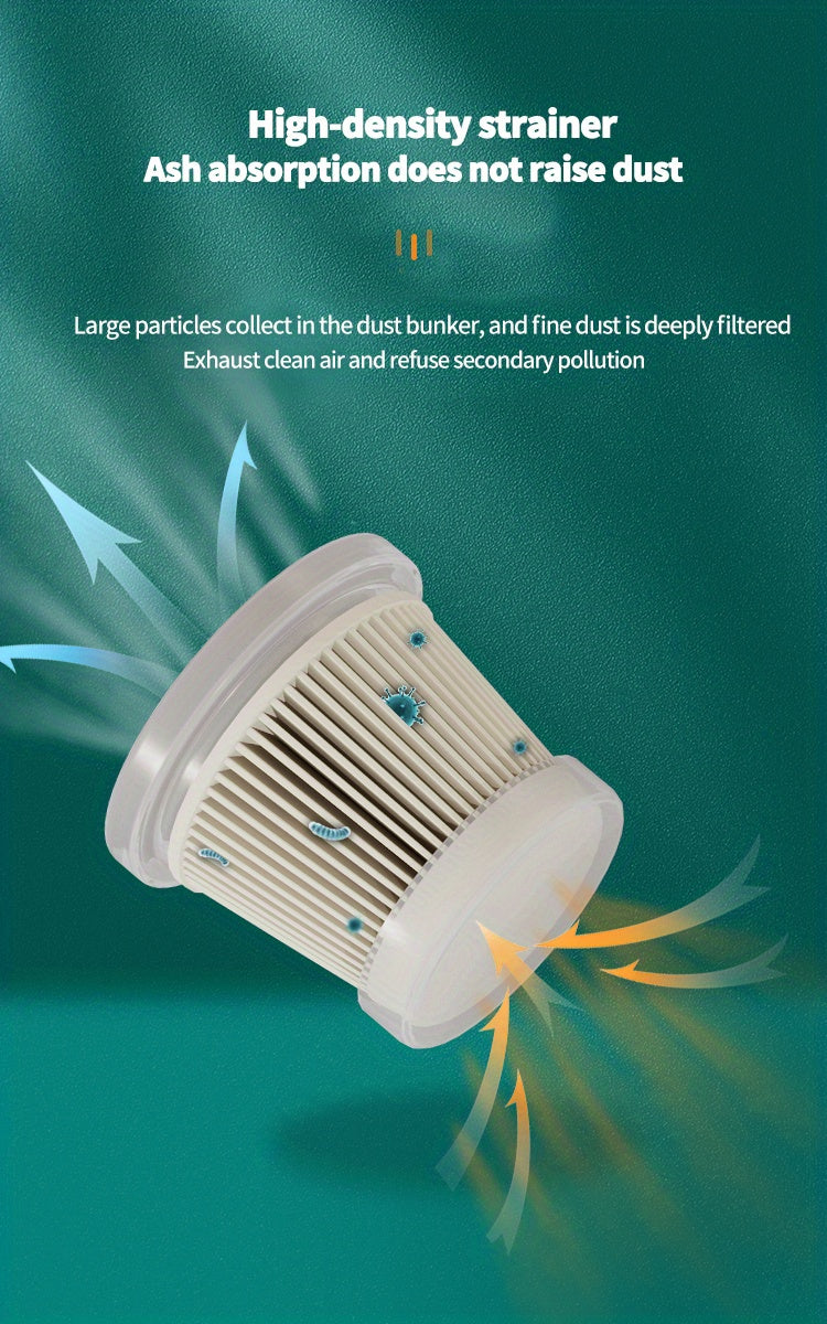 OUDEMU Car Vacuum Cleaner - Powerful 3KPa suction, Corded (3m), Compact Handheld car vacuum with One-Touch Emptying, for Cars, Trucks, Home - Lightweight Portable design, Compatible with 12V Car Plug Plug, Mini Vacuum Cleaner