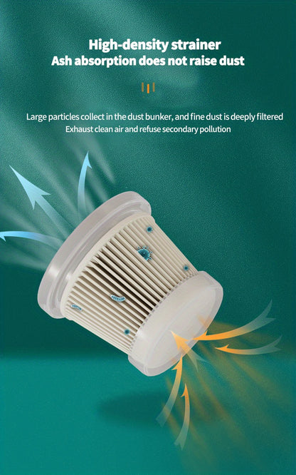 OUDEMU Car Vacuum Cleaner - Powerful 3KPa suction, Corded (3m), Compact Handheld car vacuum with One-Touch Emptying, for Cars, Trucks, Home - Lightweight Portable design, Compatible with 12V Car Plug Plug, Mini Vacuum Cleaner