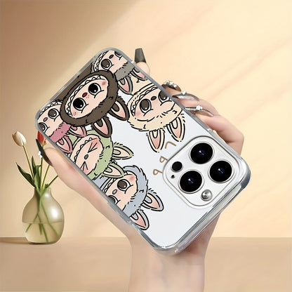 Protect Your Phone Soft Phone Case with Labubu Pattern UV Printing Matte Phone Cover 360 Degree Full Protection for iPhone 11 12 13 14 15 16 Pro Max XR X/ XS 7 8 Plus SE Mini for Smartphone Best Gift